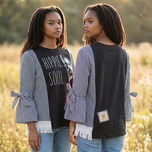 Custom Upcycled Graphic Hippie Soul